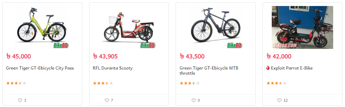 Electric Bike Price in Bangladesh
