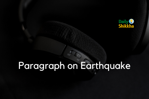 Paragraph on Earthquake