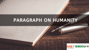 paragraph on Humanity