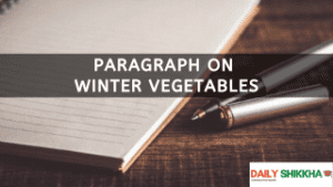 paragraph on Winter Vegetables